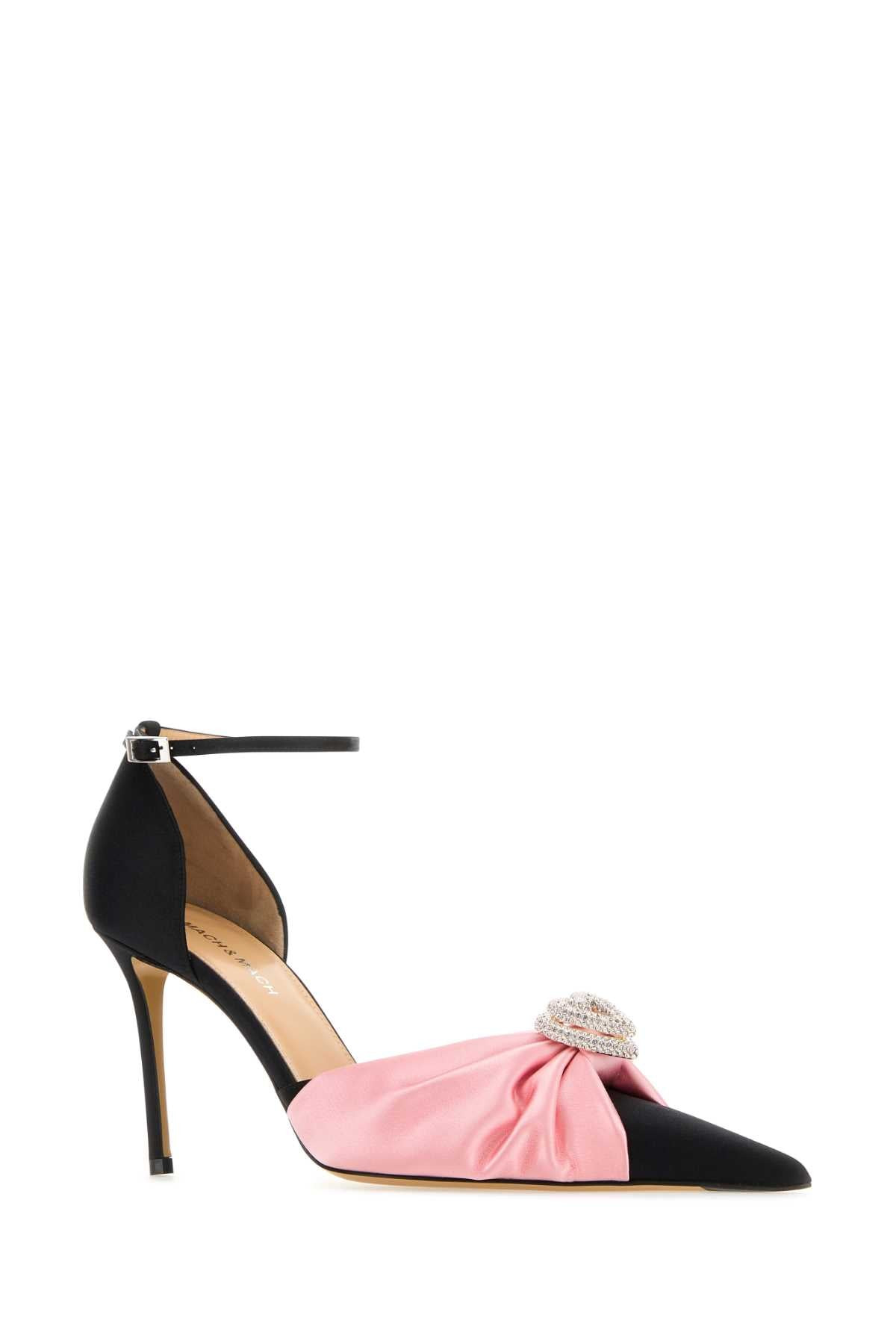 Mach&Mach Women Black Satin Pumps - 2