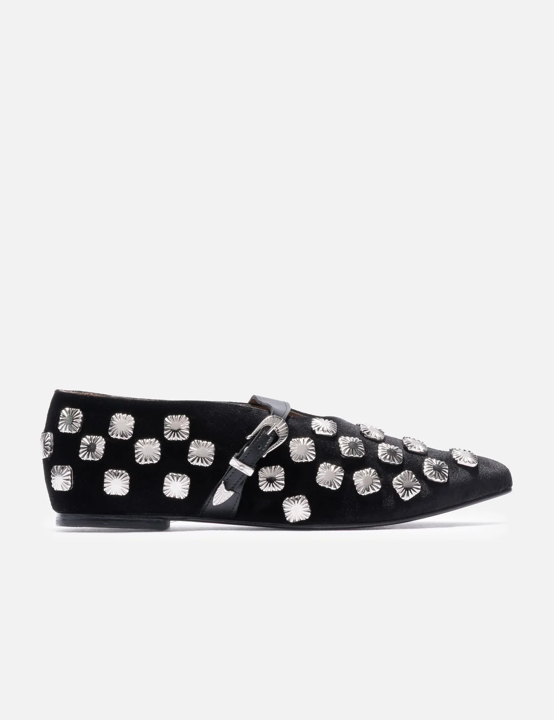 LEATHER BALLERINA FLATS - 1