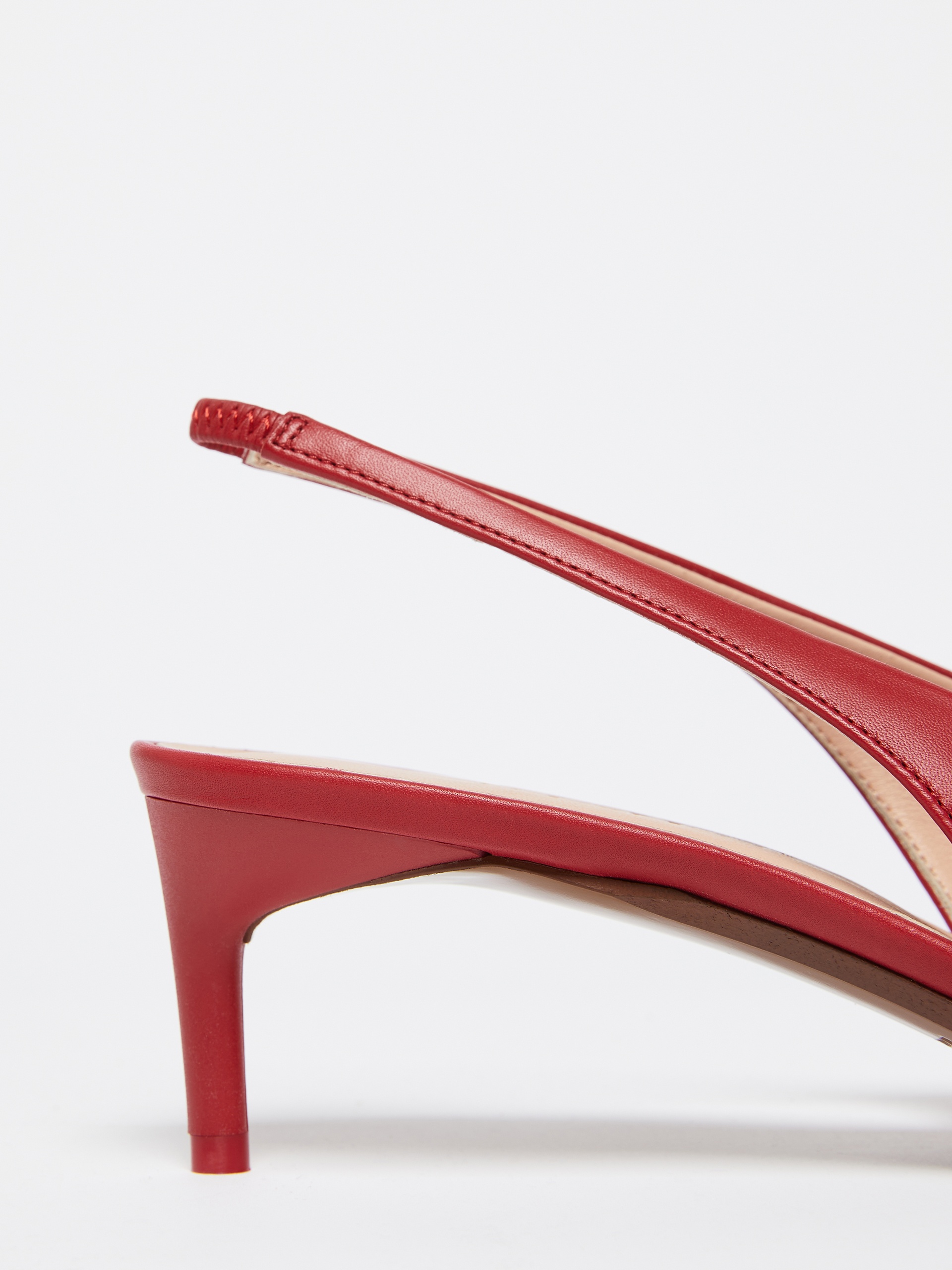 CATY Leather slingbacks - 5