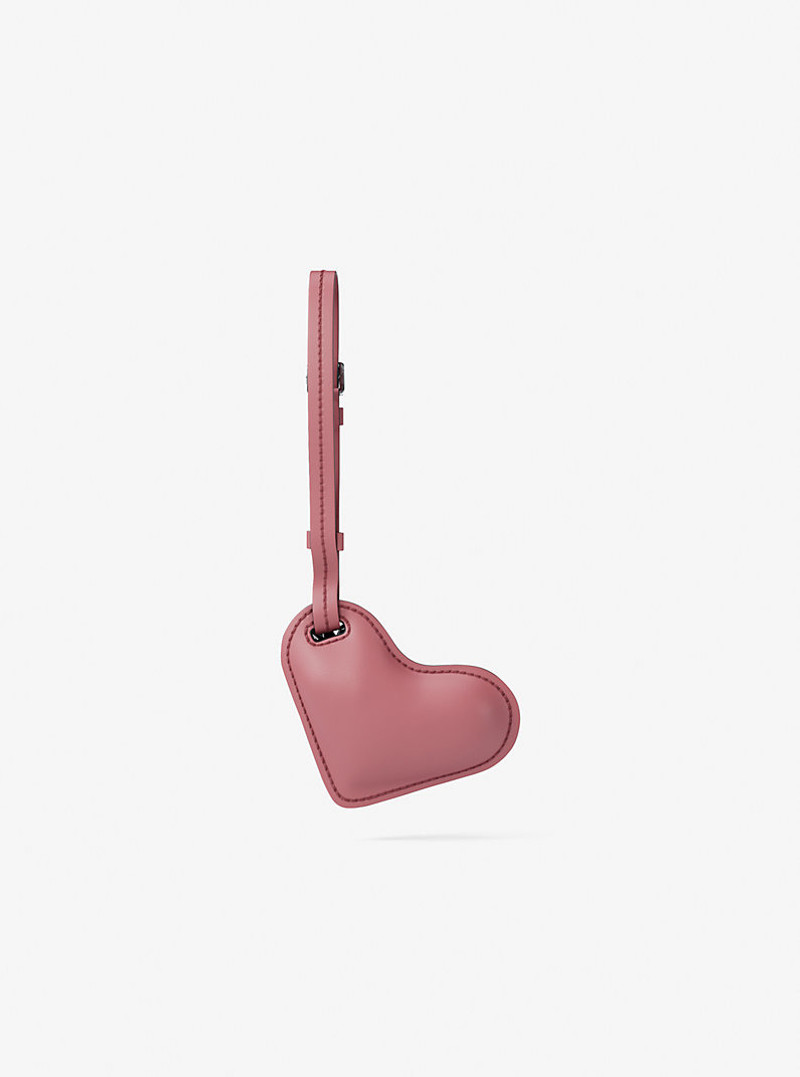 MICHAEL KORS Puffy Heart Leather Bag Charm outlook