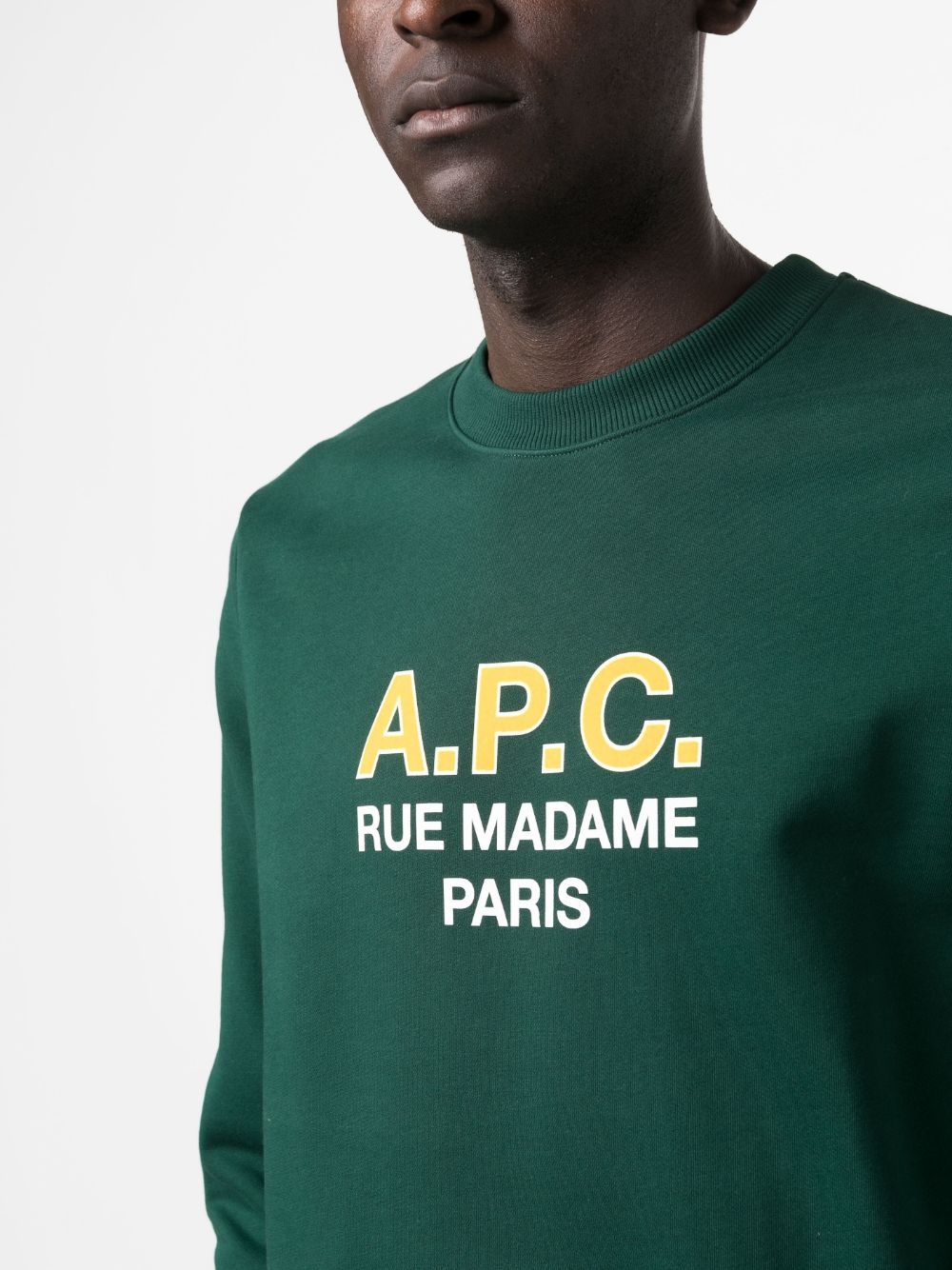 logo-print cotton sweatshirt - 5