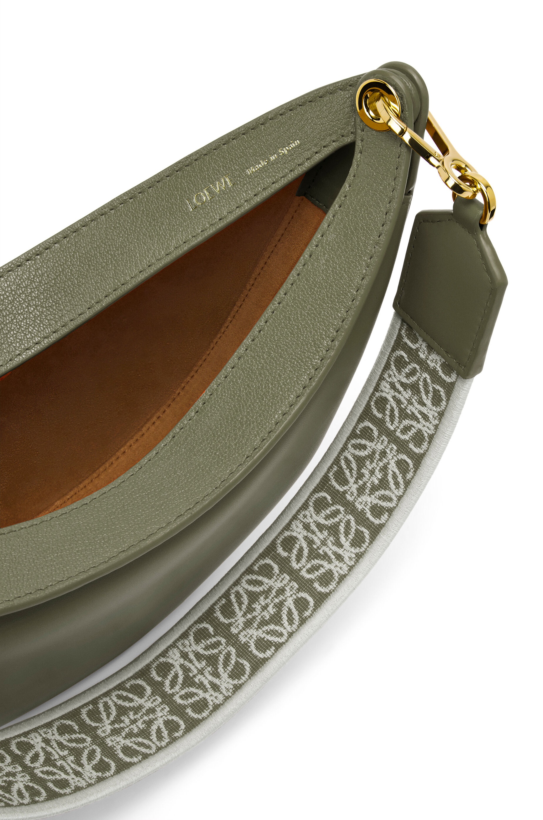 Small LOEWE Luna bag in satin calfskin and jacquard - 8