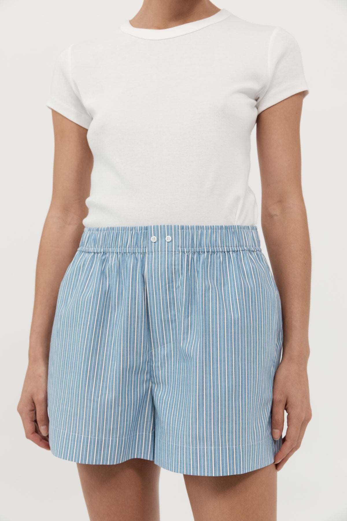 Stripe Boxer Short - Blue Stripe - 1