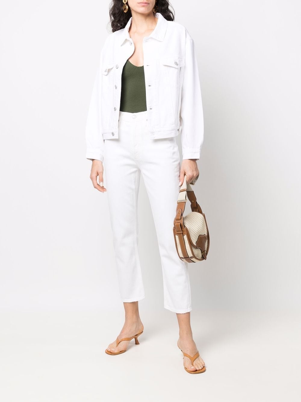 high-waist cropped jeans - 2
