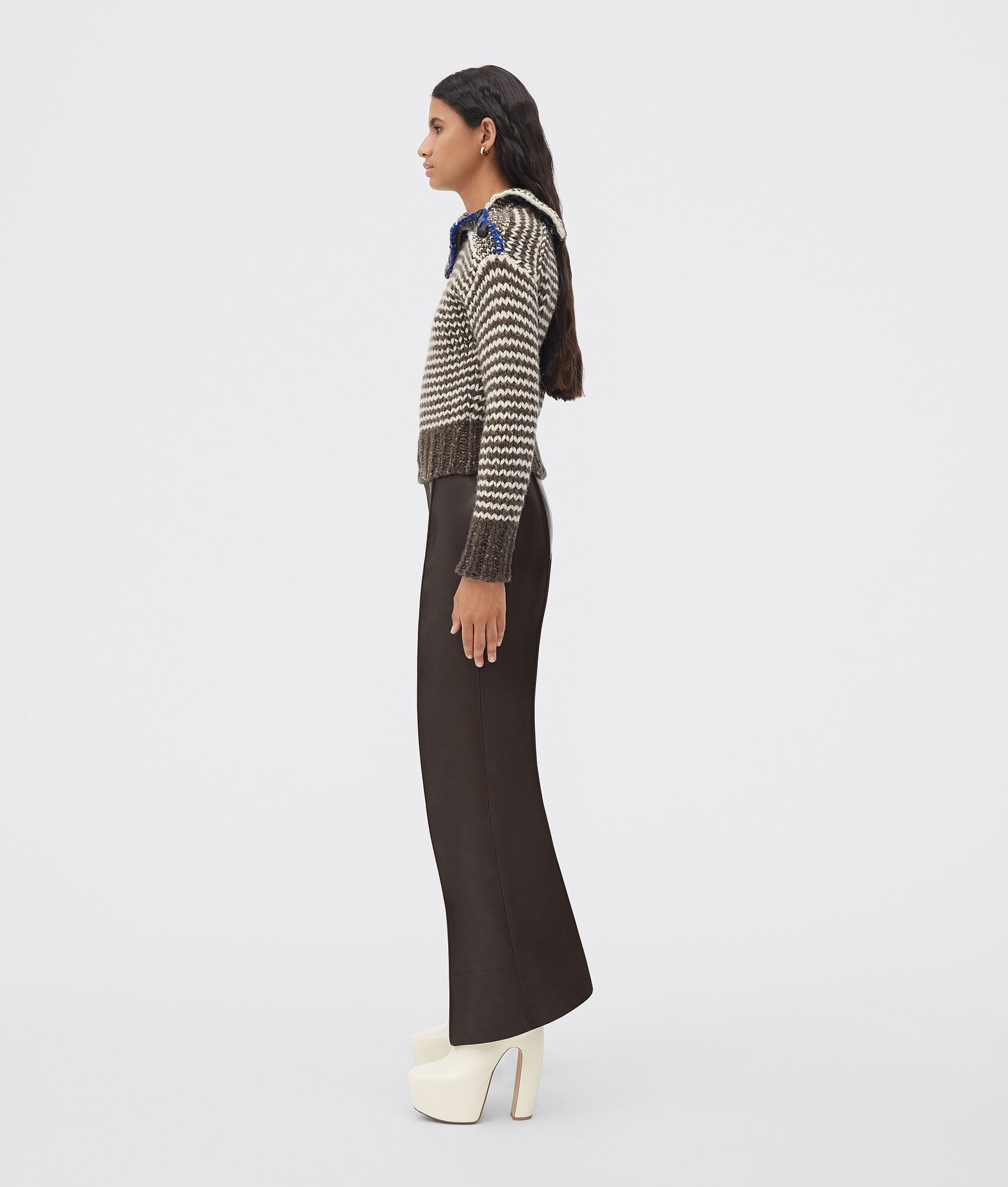 wool zig-zag jumper - 2