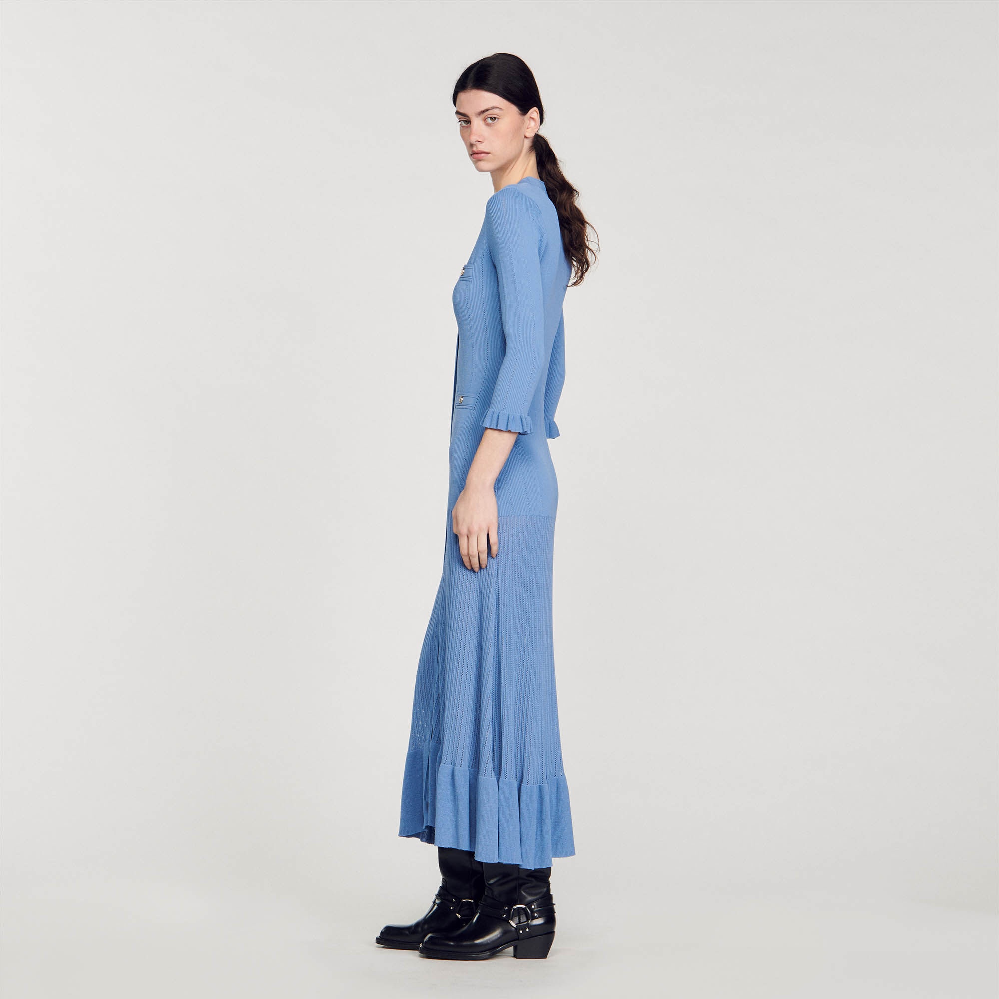 LONG KNITTED DRESS - 7