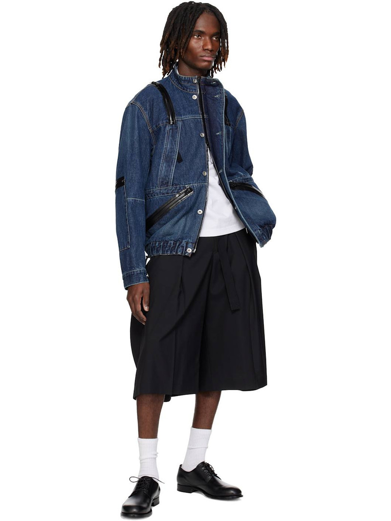 sacai Blue Blouson Denim Jacket outlook