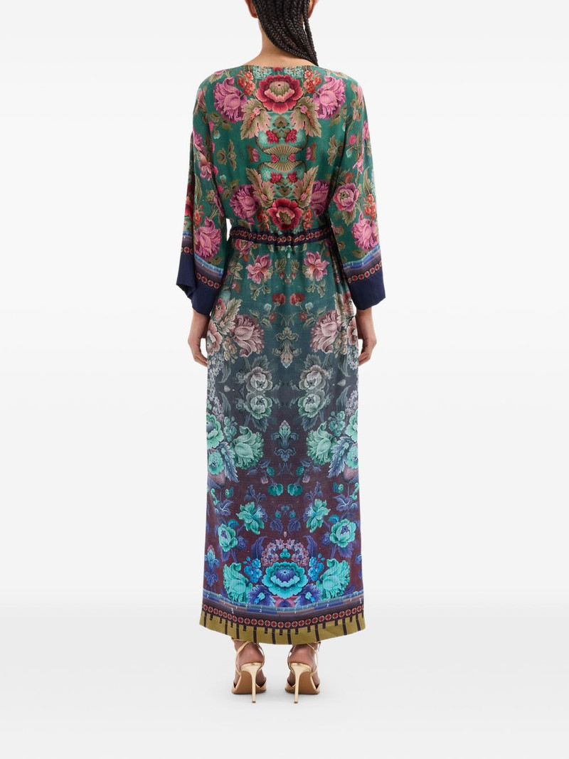 belted floral-print maxi dress 4