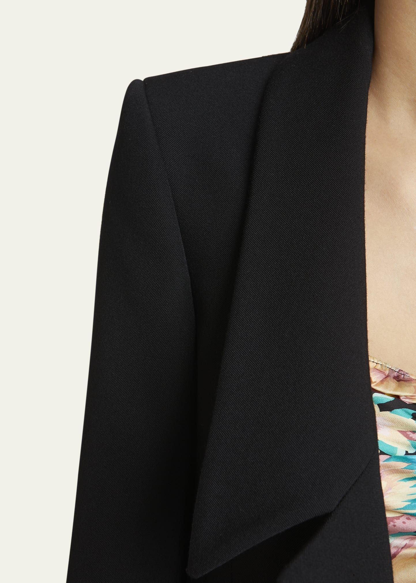 Wool Gabardine Crop Jacket - 5