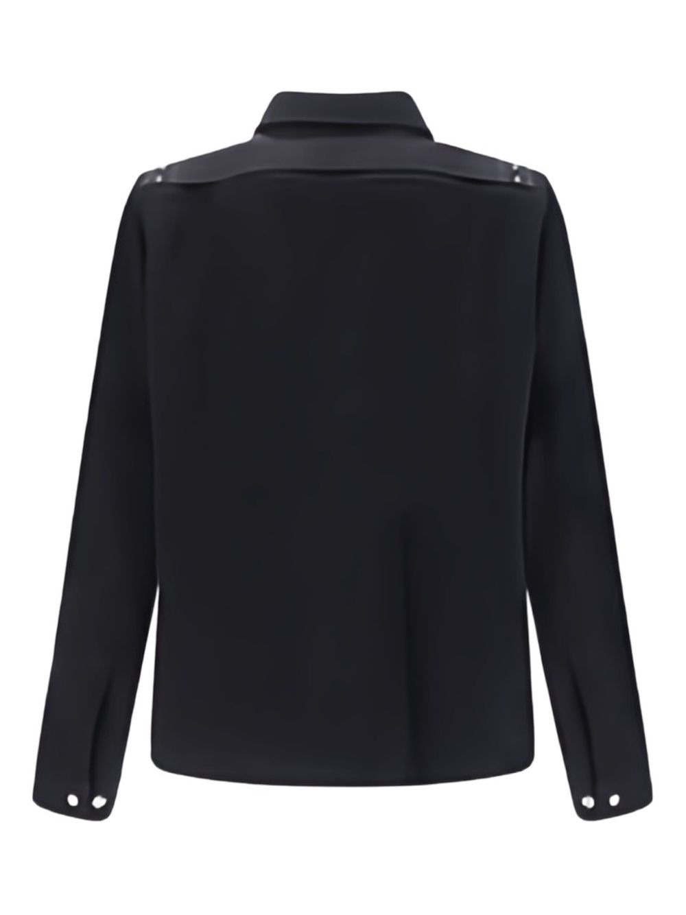 pointed-collar zip-front shirt jacket - 3