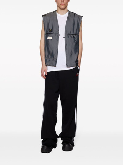 Martine Rose deconstructed logo-patch waistcoat outlook