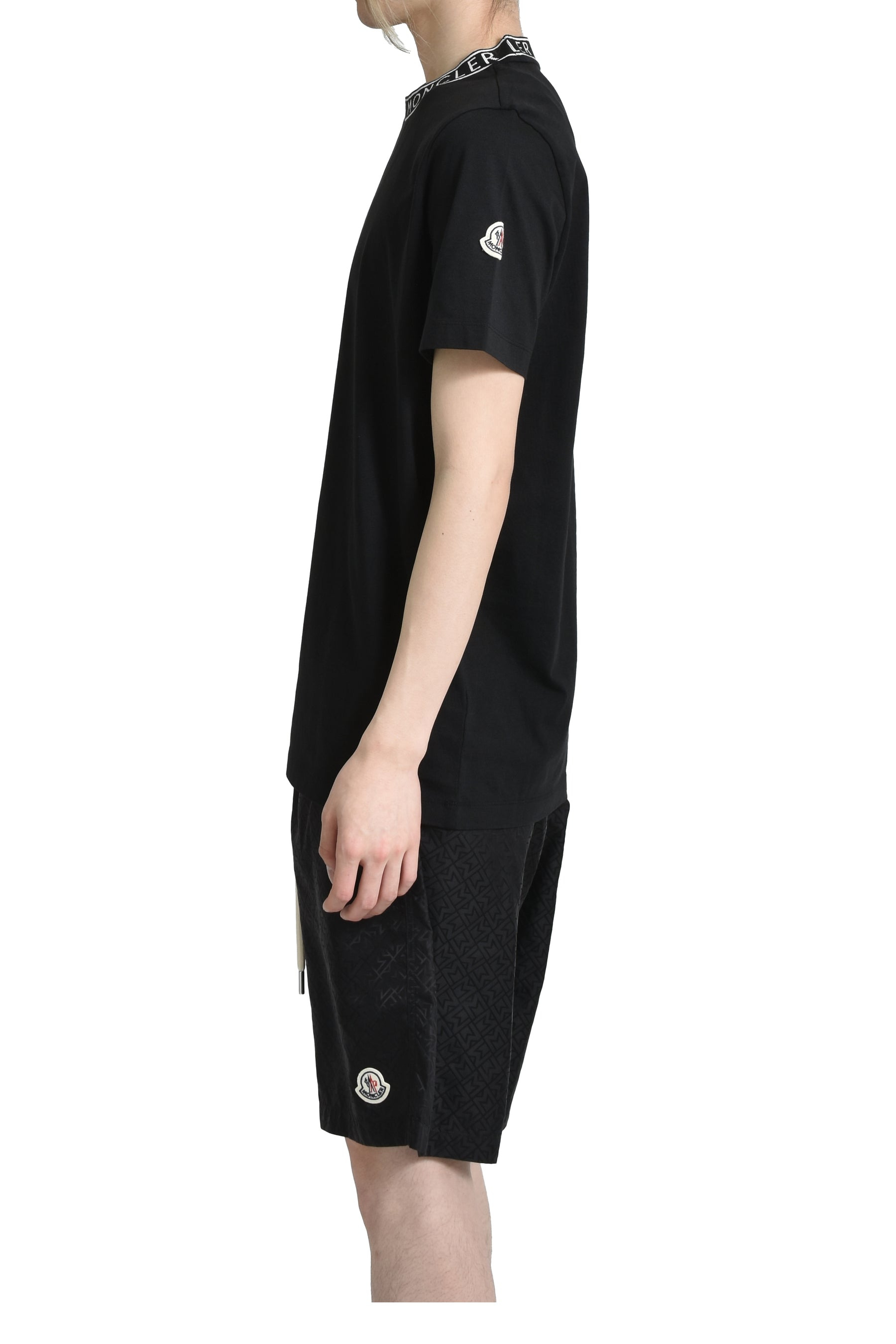 NECK LOGO SS T-SHIRT / BLK - 3