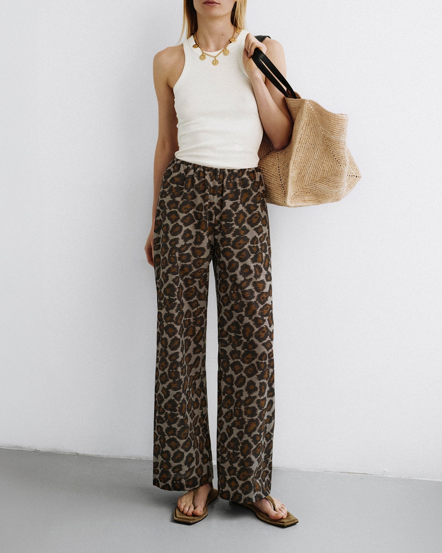 Printed Cotton Voile Pants - 3