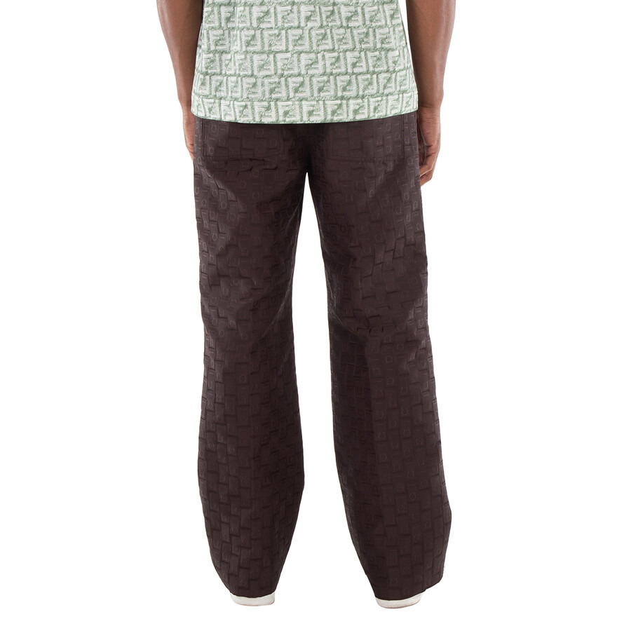Ferragamo Straight Leg Monogram Pattern Trousers - 6
