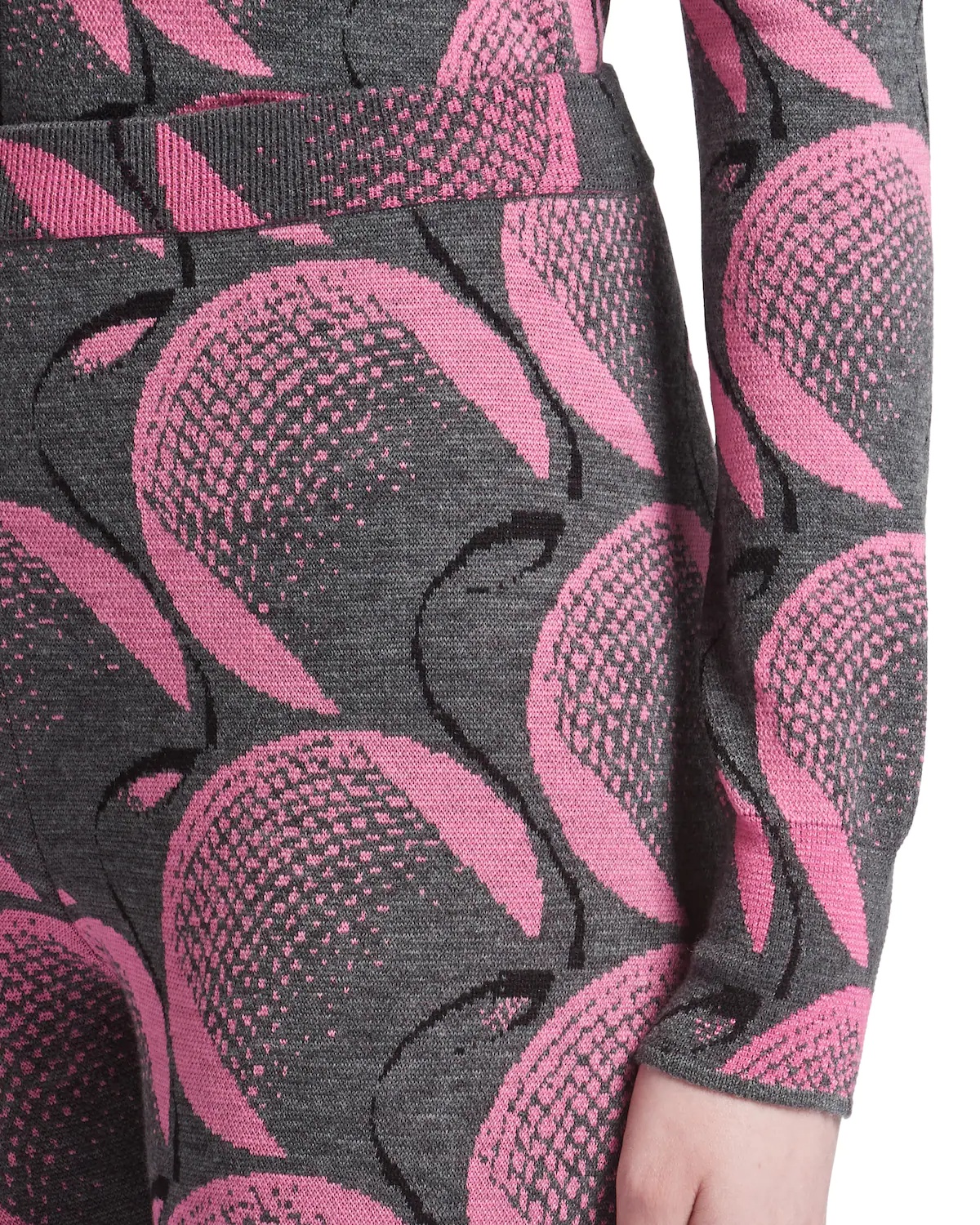 Superfine wool jacquard leggings - 5