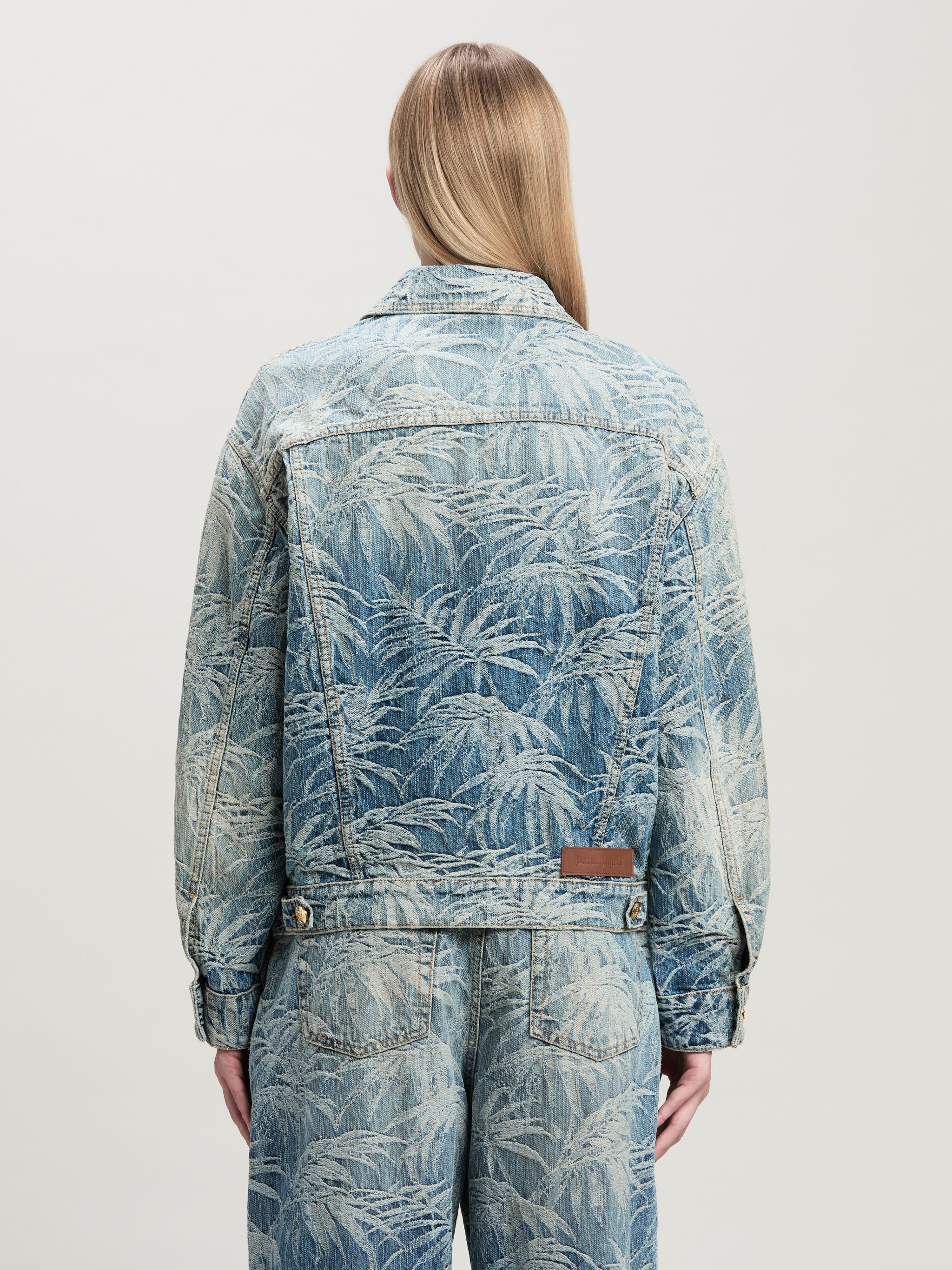 Denim Jacket Palms Wash Pattern - 4