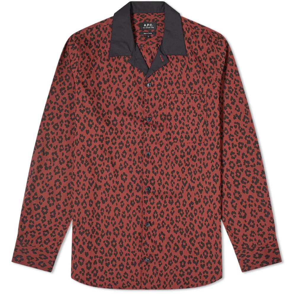 A.P.C. Arid Leopard Print Shirt - 1