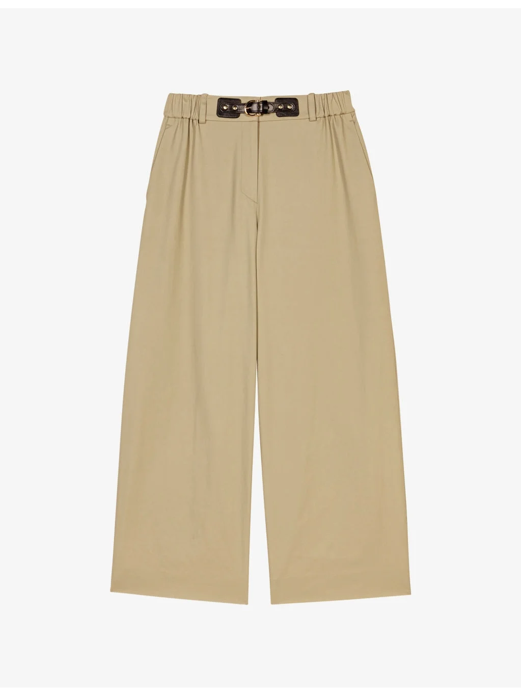 Logo-Embellished Straight-Leg Mid-Rise Cotton Trousers - 1