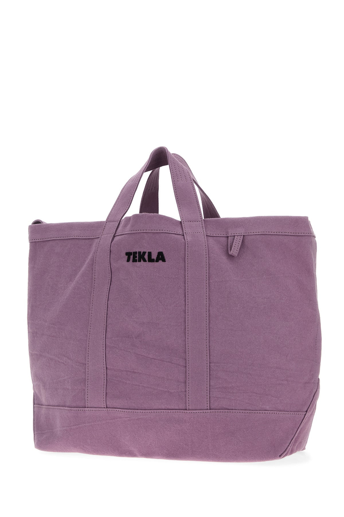 Lilac canvas shopping bag - 2