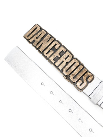ERL Dangerous-buckle leather belt outlook