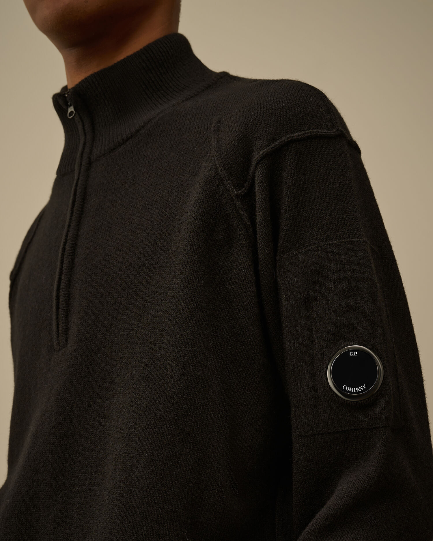 Lambswool GRS Half Zip Sweater - 5