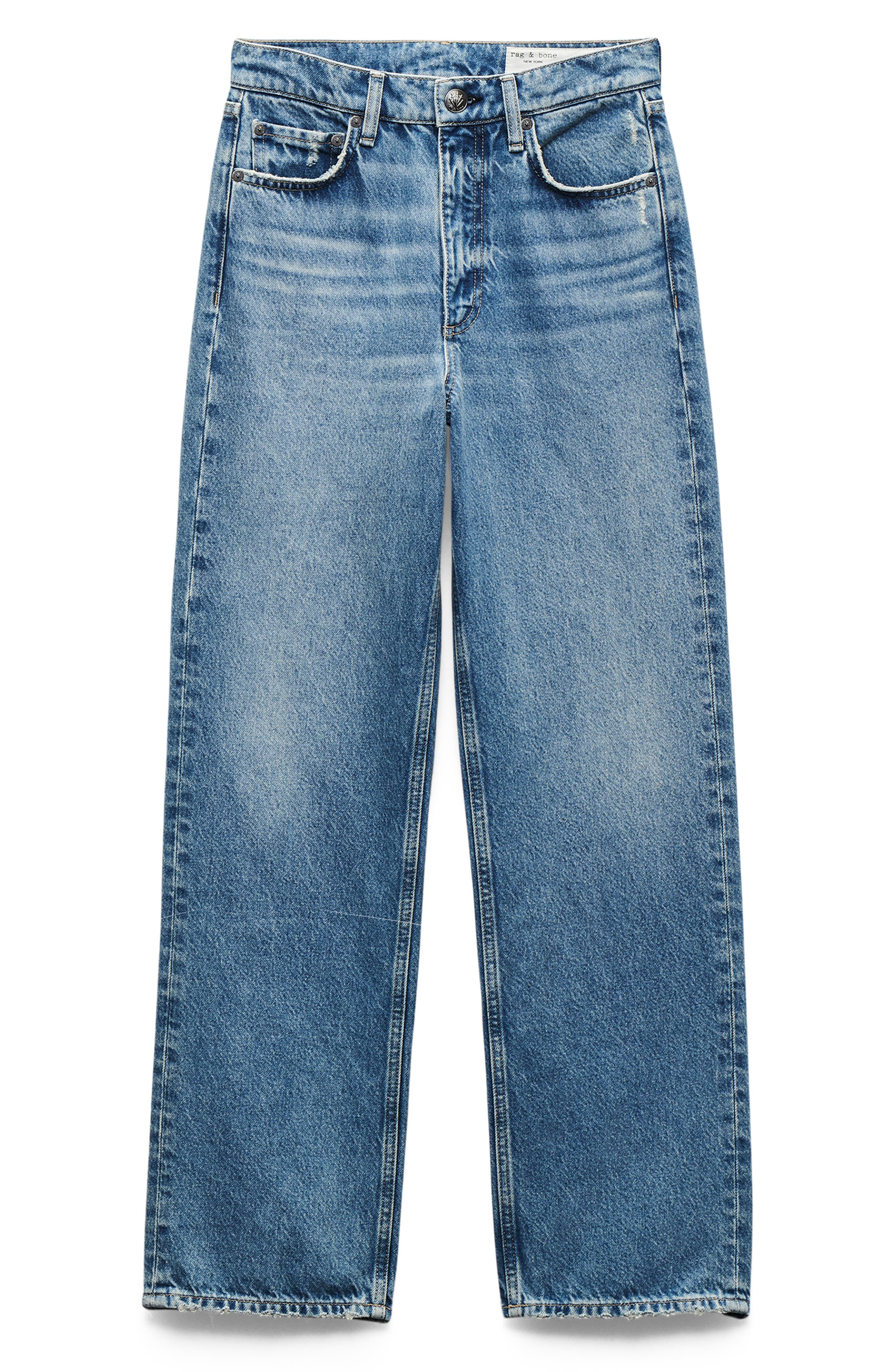 rag & bone Shea High Waist Relaxed Straight Leg Jeans in Ithca at Nordstrom - 4