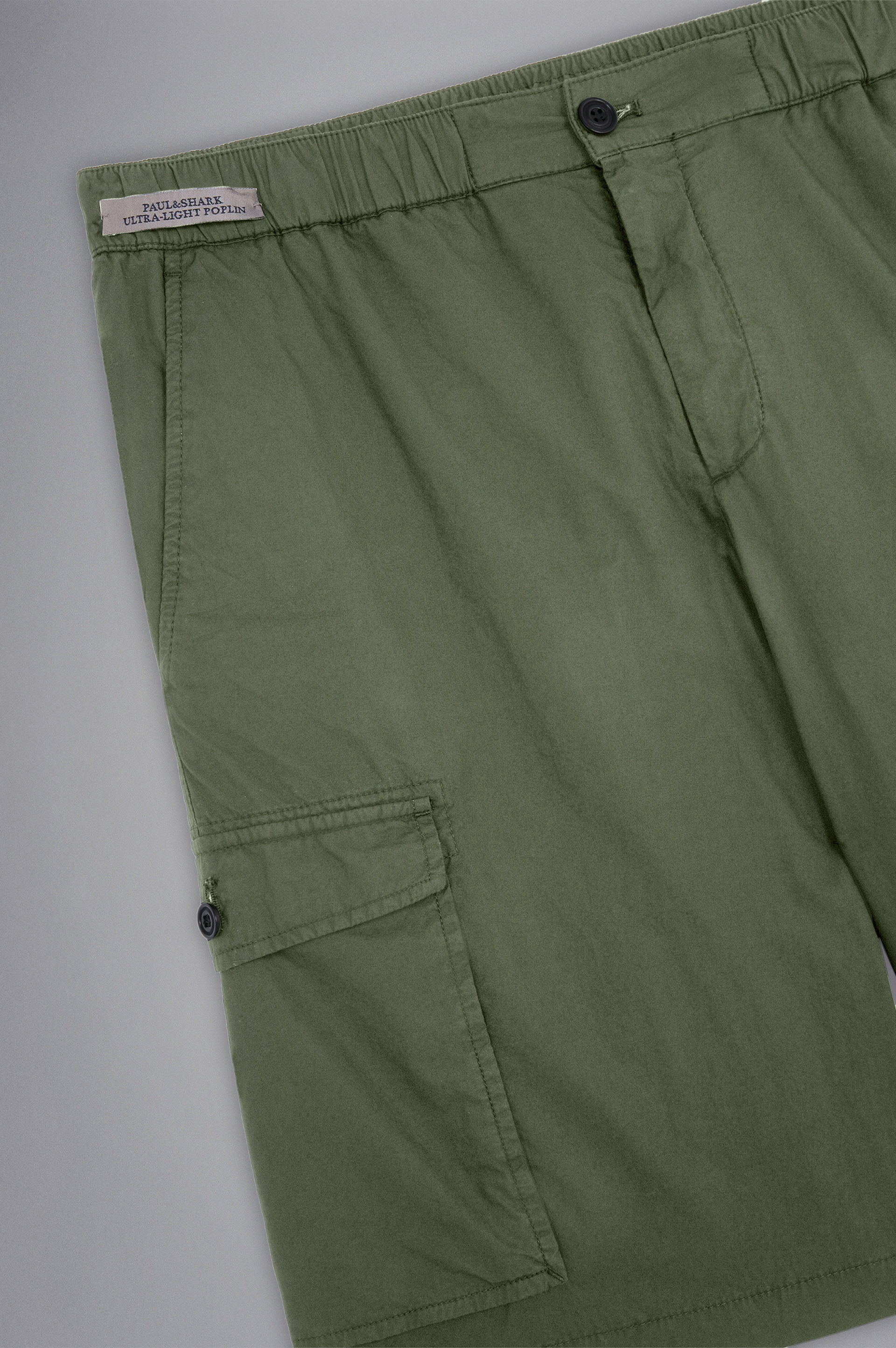 ULTRA-LIGHT POPLIN COTTON CARGO SHORTS - 5