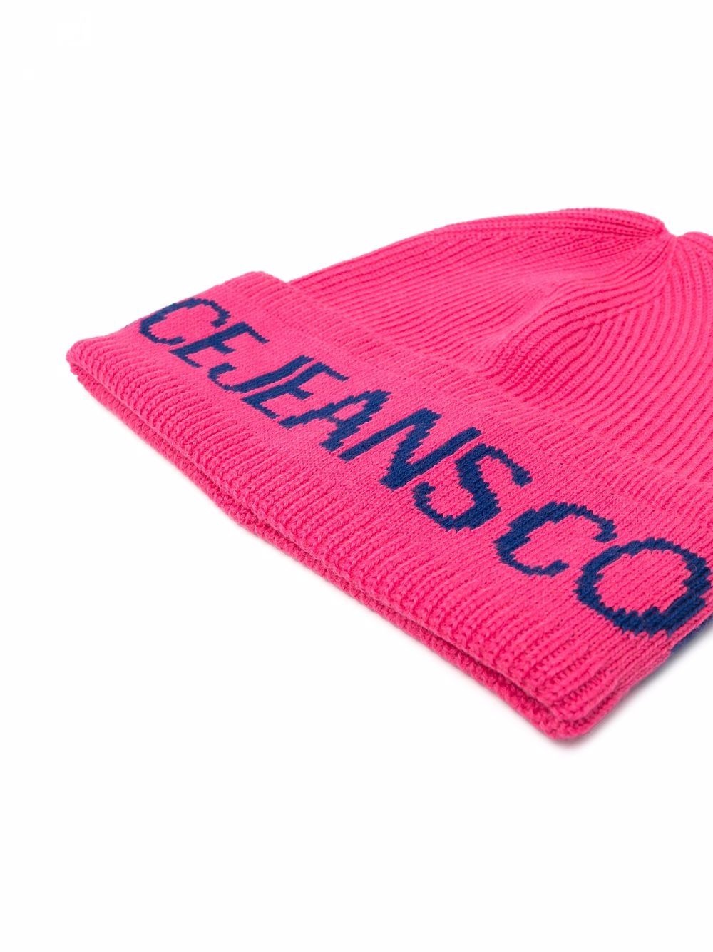 logo-print knitted beanie - 2