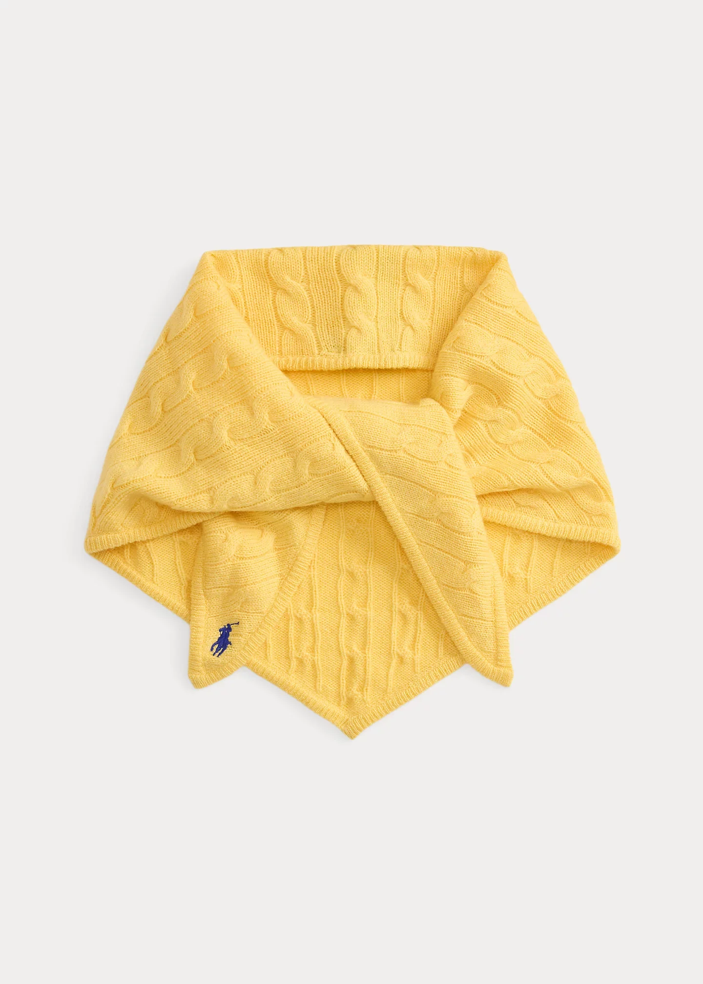 Wool-Cashmere Triangle Scarf - 1