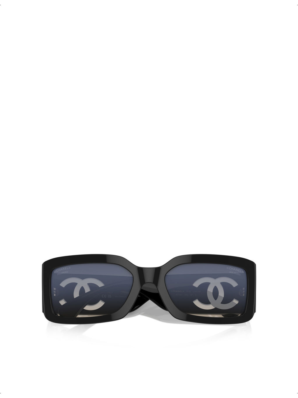 CH5526 Rectangle-Frame Acetate Sunglasses - 5