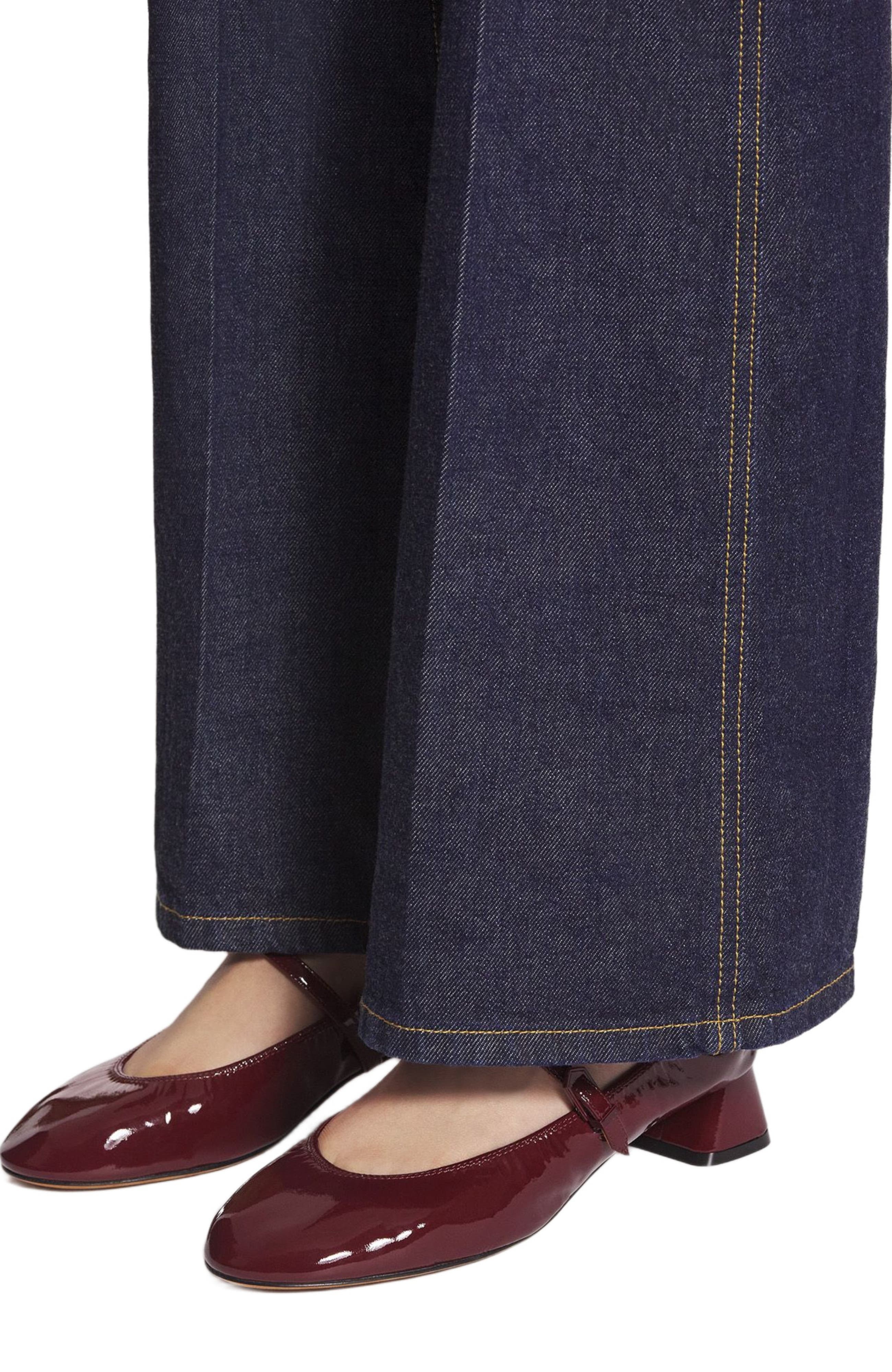 Lanvin HEELED MARY JANE IN GLOSSY LEATHER in Burgundy at Nordstrom - 6