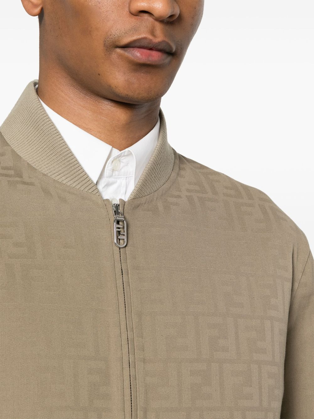 Zucca-jacquard bomber jacket - 5