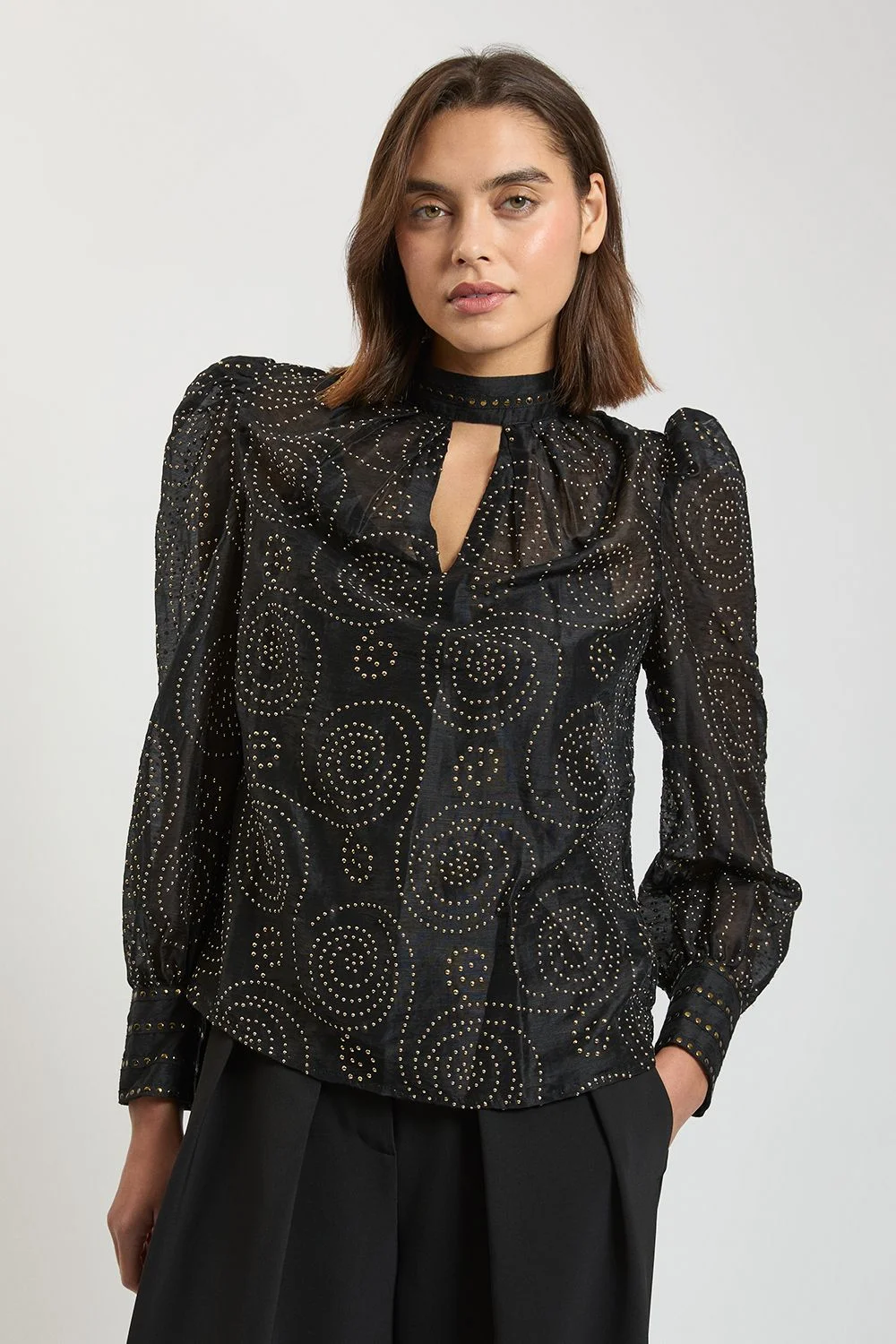 Stud Detail Blouse - 1