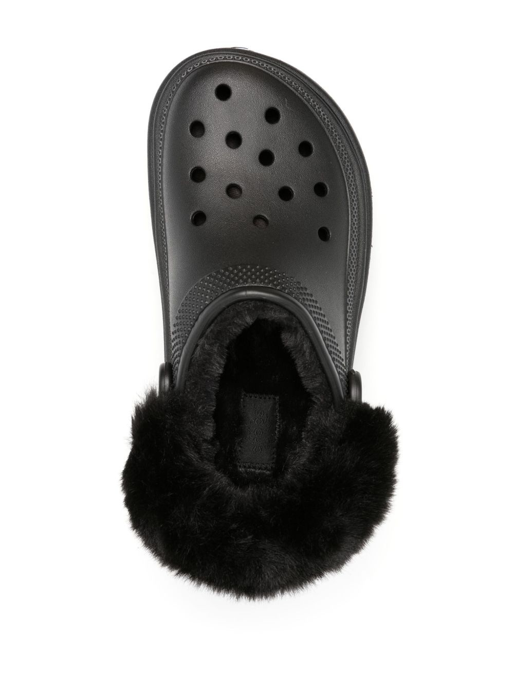 faux-fur platform clogs - 4