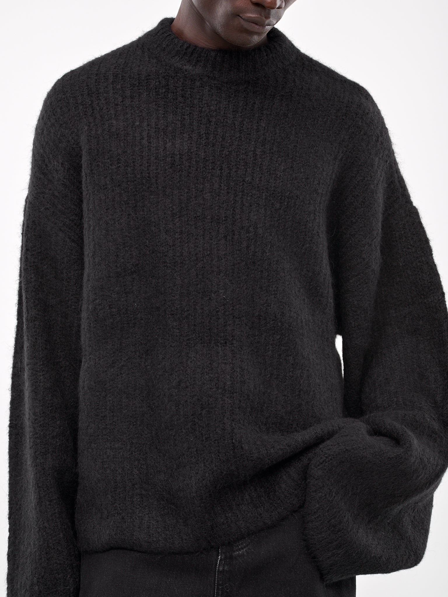 Heavy Knit Crew Sweater - 5