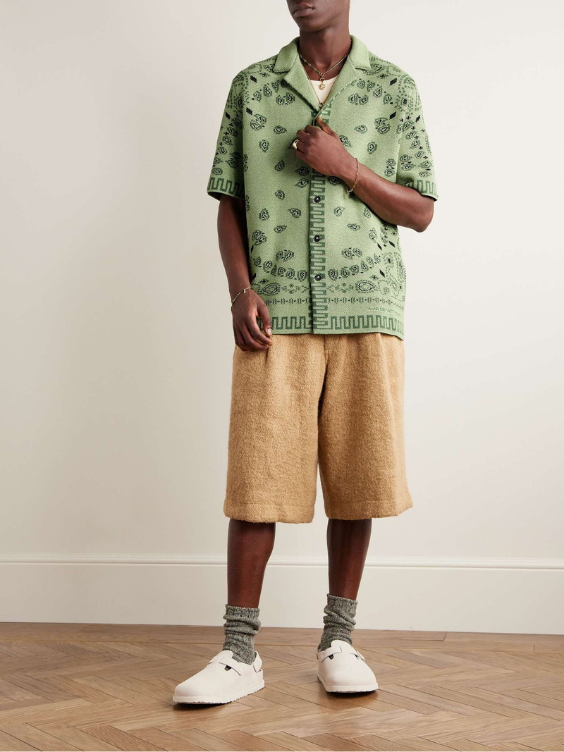Alanui Camp-Collar Bandana-Jacquard Cotton-Piqué Shirt outlook
