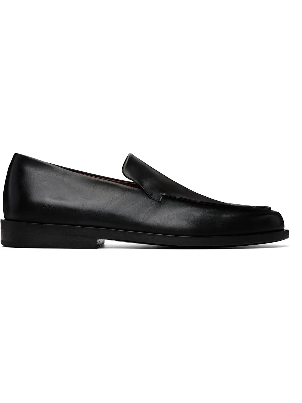 Black Mocasso Leather Loafers - 1
