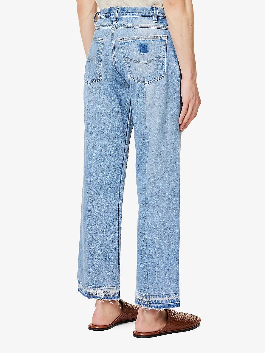 Double-knee mirror-embellished jeans - 4