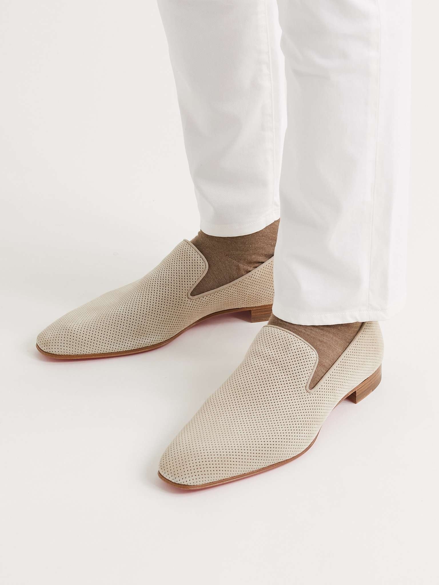 Dandelion Perforated Suede Loafers - 2