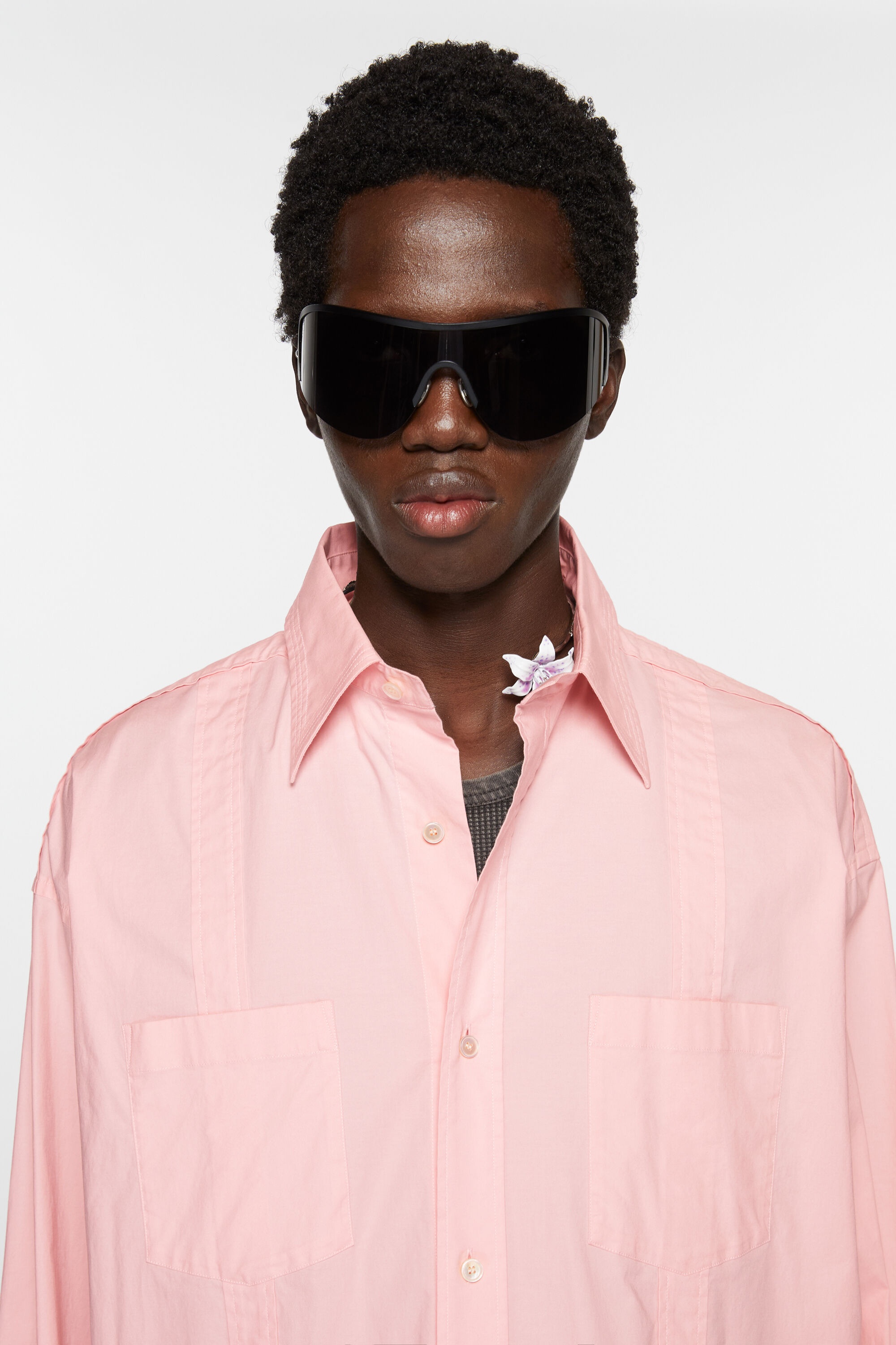 Button-up shirt - Pink - 4
