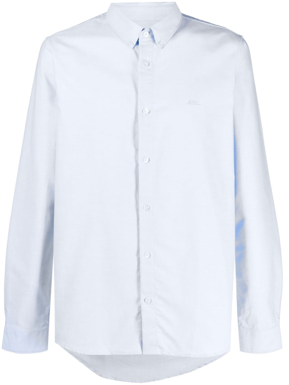 logo-embroidered button-down shirt - 1