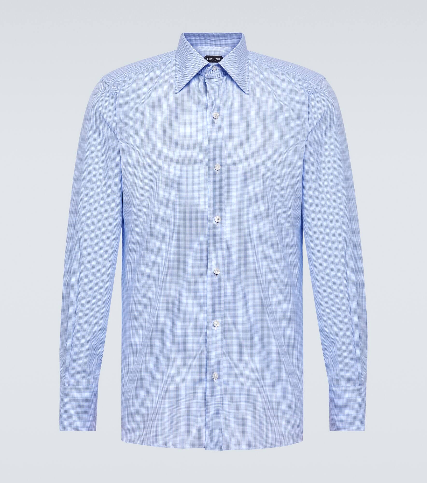 Gingham cotton twill shirt - 1