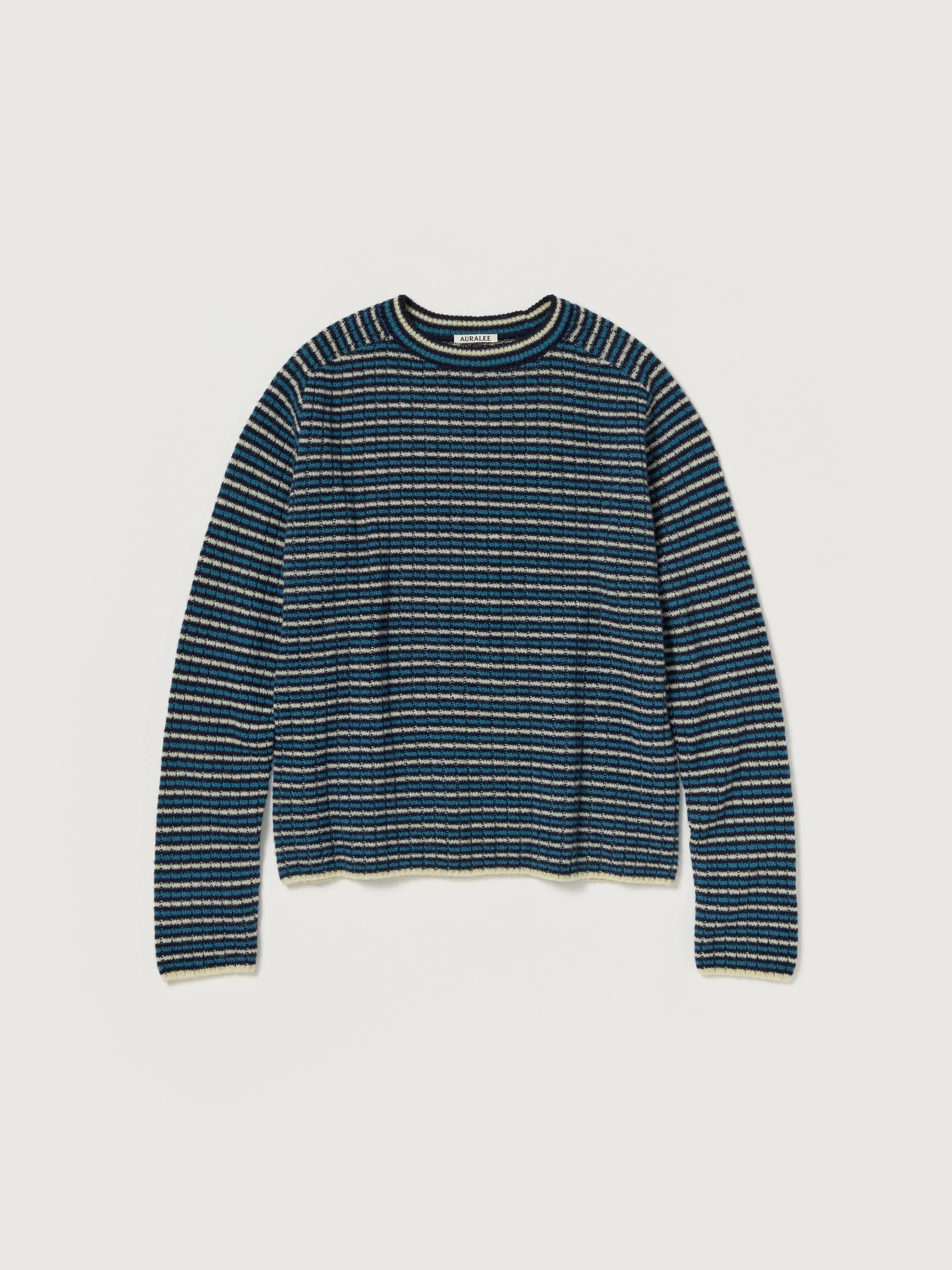 SHETLAND WOOL CASHMERE RIB KNIT P/O - 1