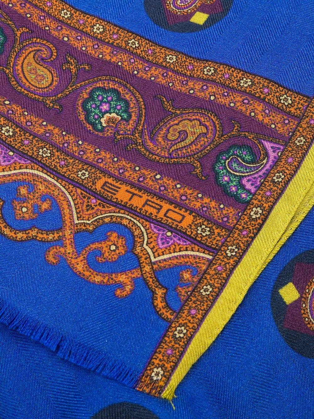 paisley cashmere-silk scarf - 3