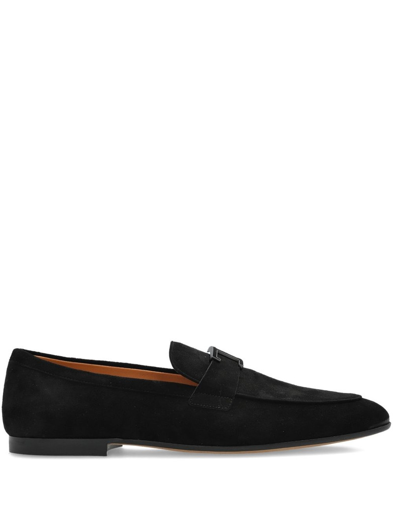 로고 클립 스웨드 loafers 1