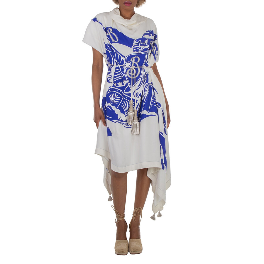 Burberry EKD Print Viscose Flag Dress - 4