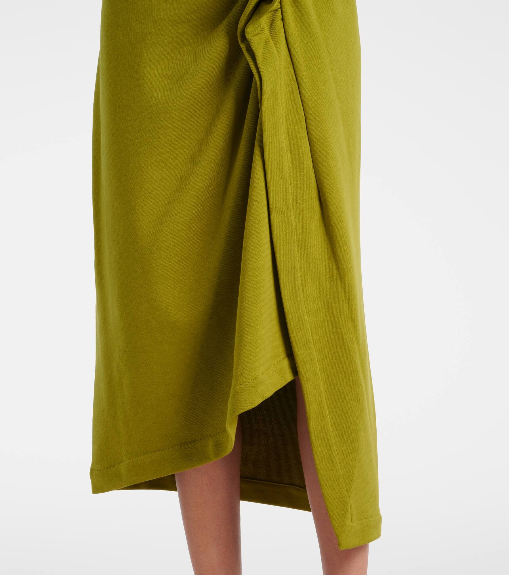 Gathered cotton midi skirt - 5