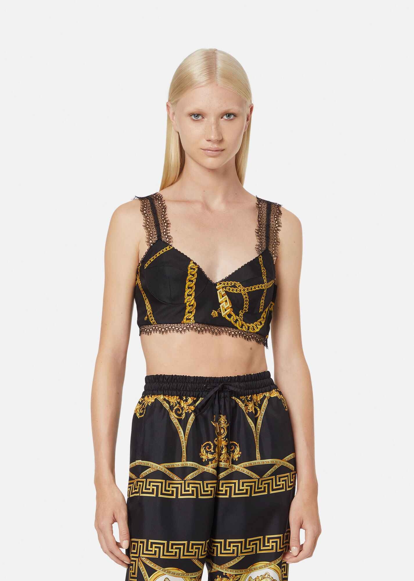 Chain Silk Bralette - 2