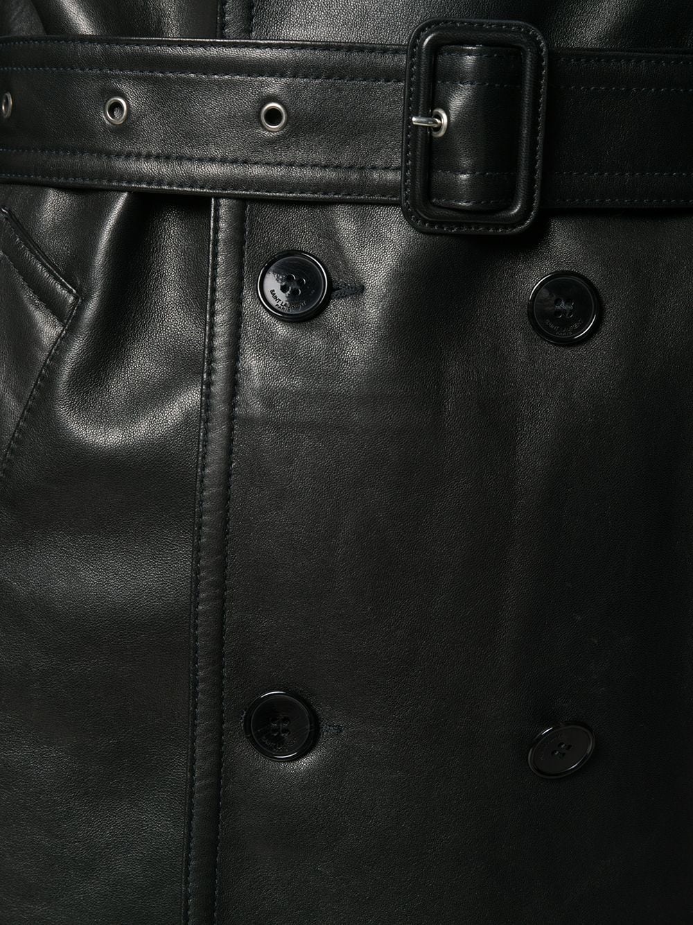 leather trench coat - 5