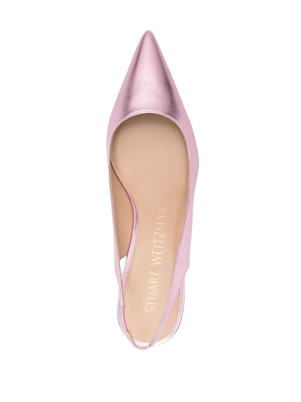 metallic-effect pointed pumps - 4